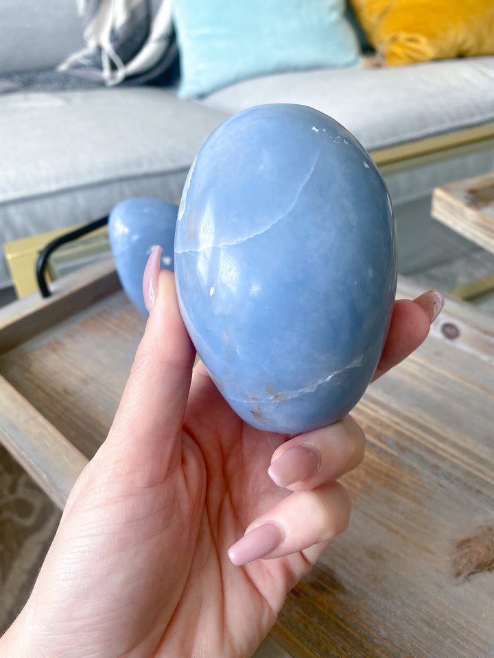 Select Your Own Angelite Freeform - Spiritual Awareness - Communication - Lucid Dreaming Stone - Muriel - Michael
