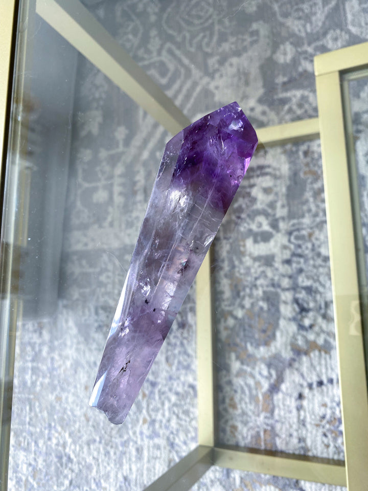 Smokey Amethyst Scepter Root Wand Fully Polished