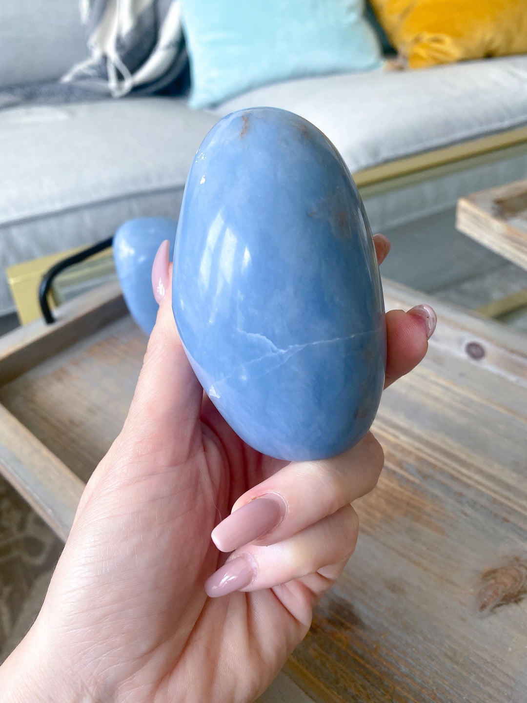 Select Your Own Angelite Freeform - Spiritual Awareness - Communication - Lucid Dreaming Stone - Muriel - Michael