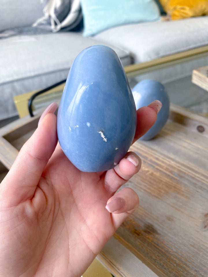 Select Your Own Angelite Freeform - Spiritual Awareness - Communication - Lucid Dreaming Stone - Muriel - Michael