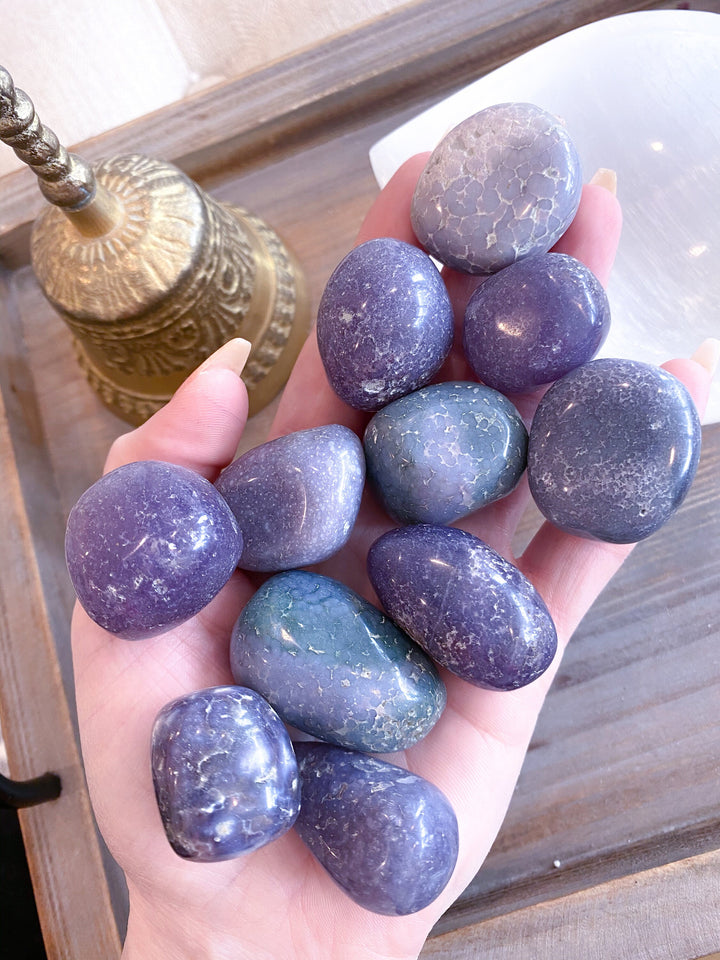 DREAMER Grape Agate Tumbled Stone - Dreams Coming True - Stability - Composure