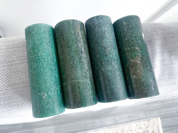 SET: Two Green Aventurine Harmonizer Cylinder Chargers