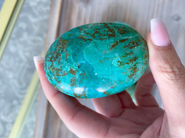 Chrysocolla Palm Stone: You Choose