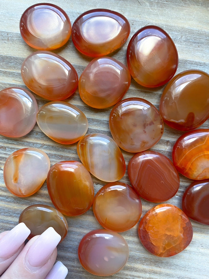 Small Carnelian Coins - You Choose Style