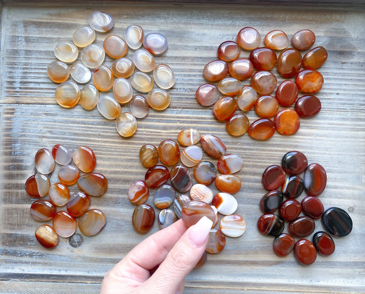 Small Carnelian Coins - You Choose Style