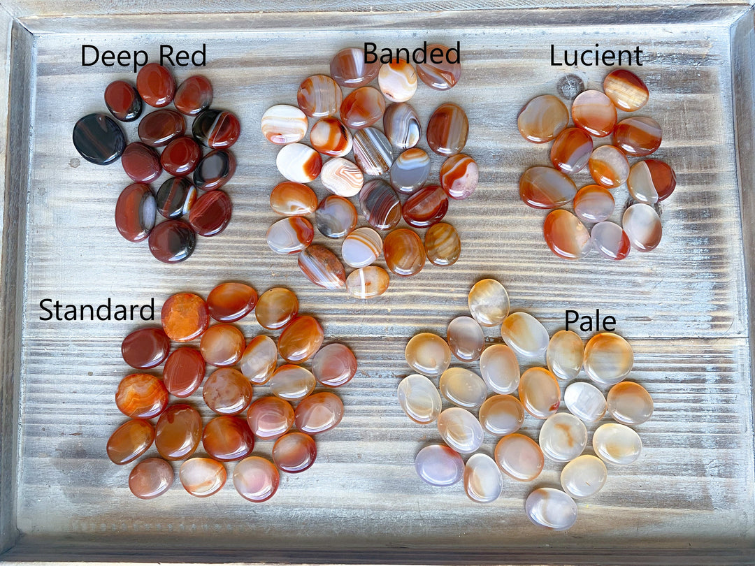 Small Carnelian Coins - You Choose Style