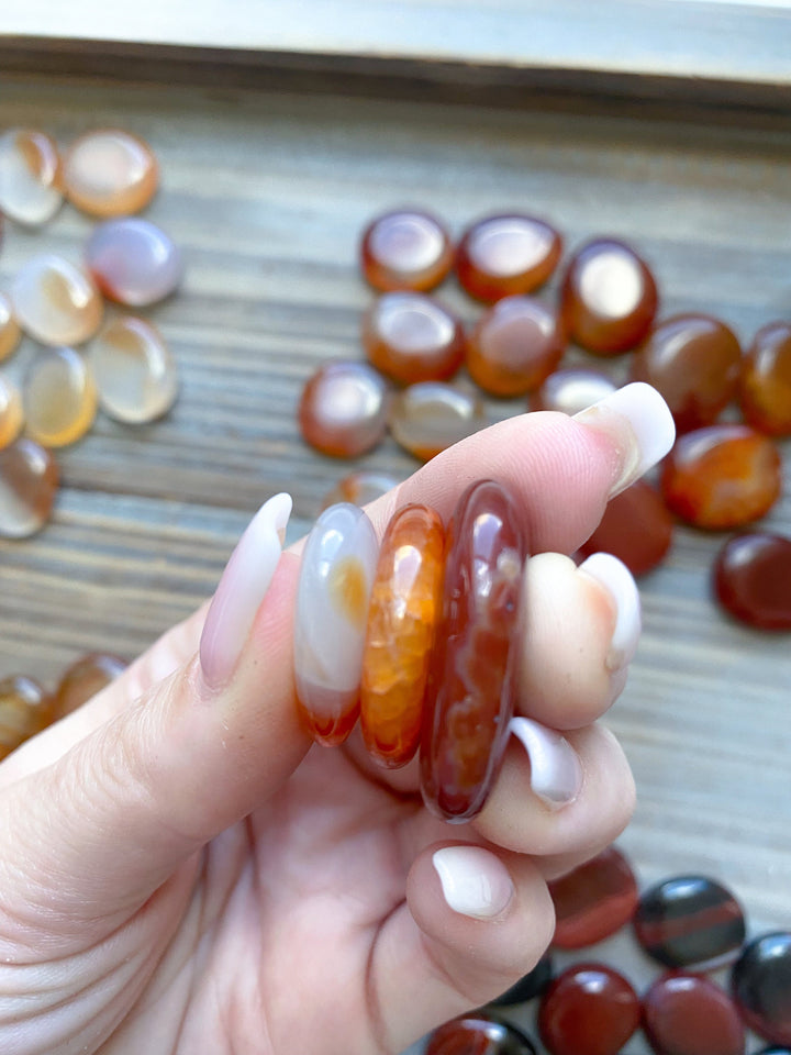 Small Carnelian Coins - You Choose Style