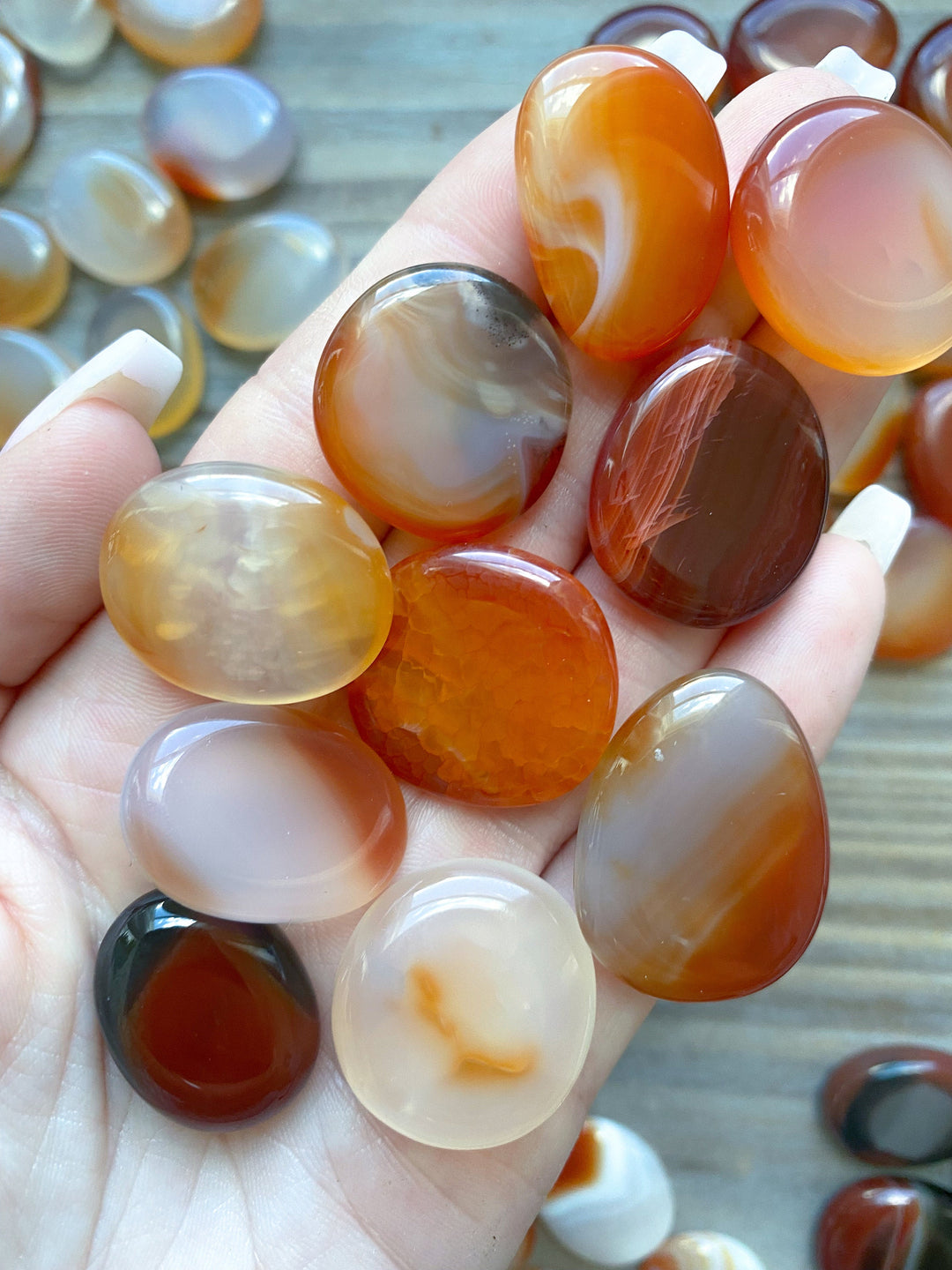 Small Carnelian Coins - You Choose Style