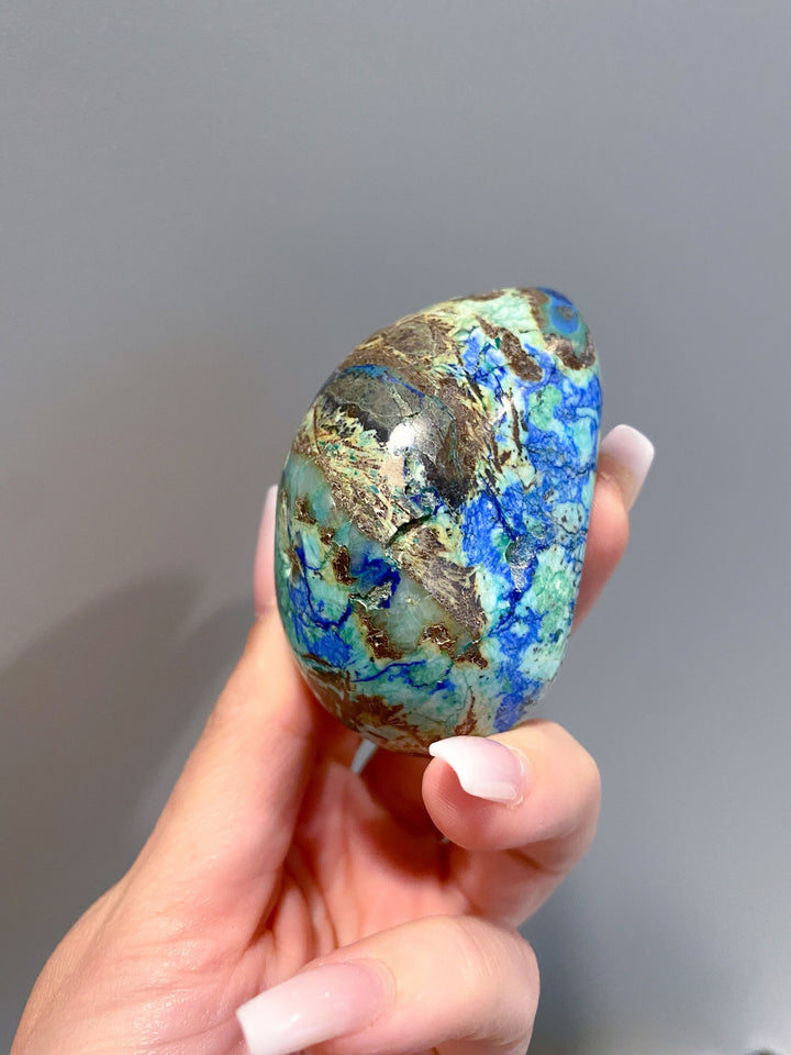 RARE A Grade Azurite Malachite freeform - Releasing Old Patterns - Openness Crystal - Love Stone - Creativity - Empathy - Personal Evolution