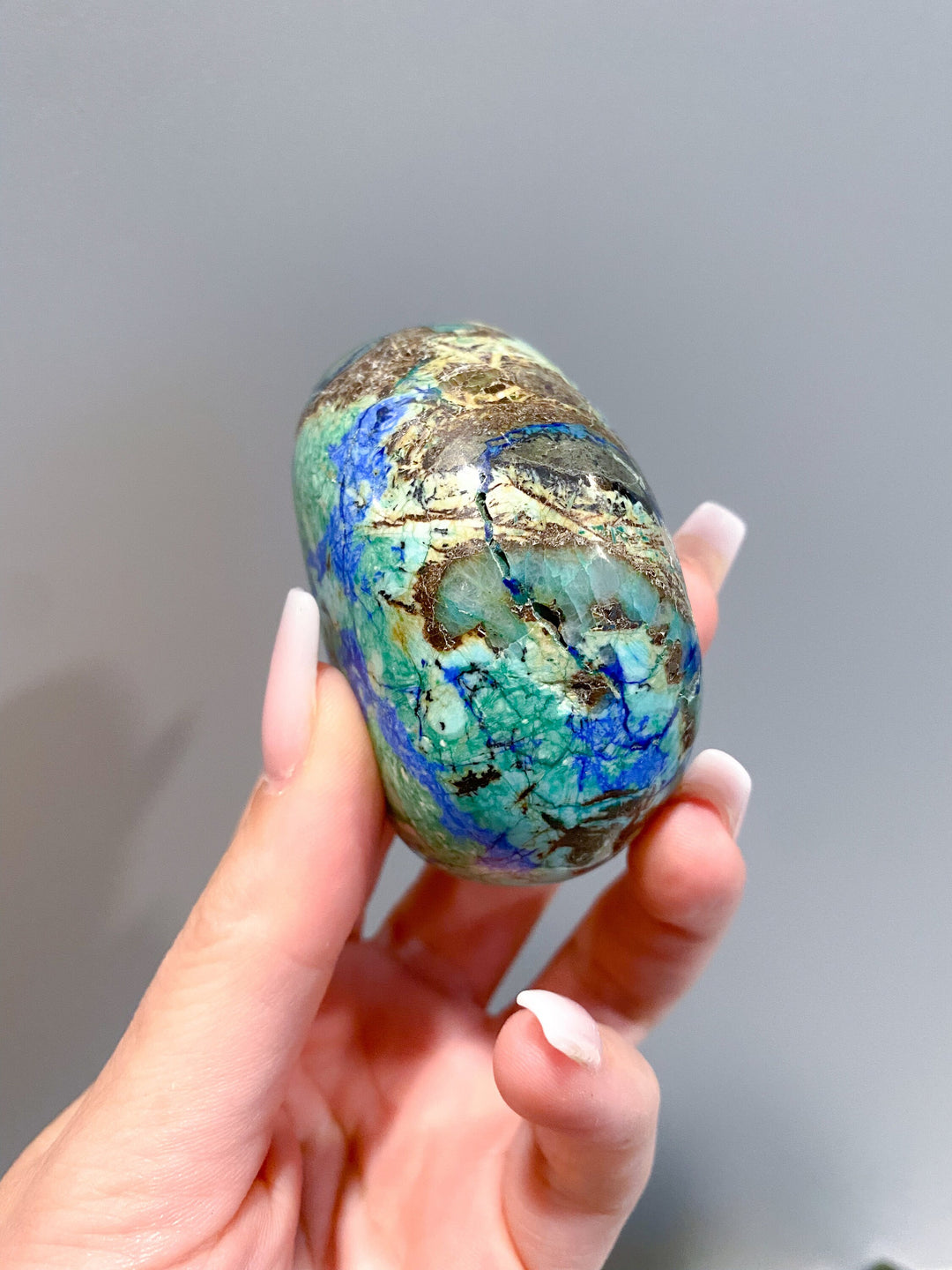 RARE A Grade Azurite Malachite freeform - Releasing Old Patterns - Openness Crystal - Love Stone - Creativity - Empathy - Personal Evolution