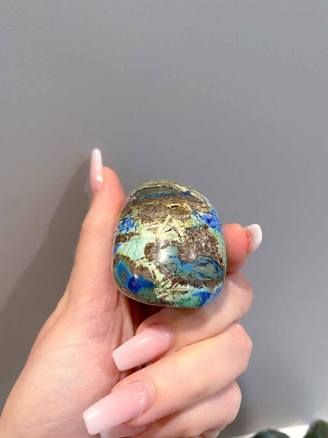 RARE A Grade Azurite Malachite freeform - Releasing Old Patterns - Openness Crystal - Love Stone - Creativity - Empathy - Personal Evolution