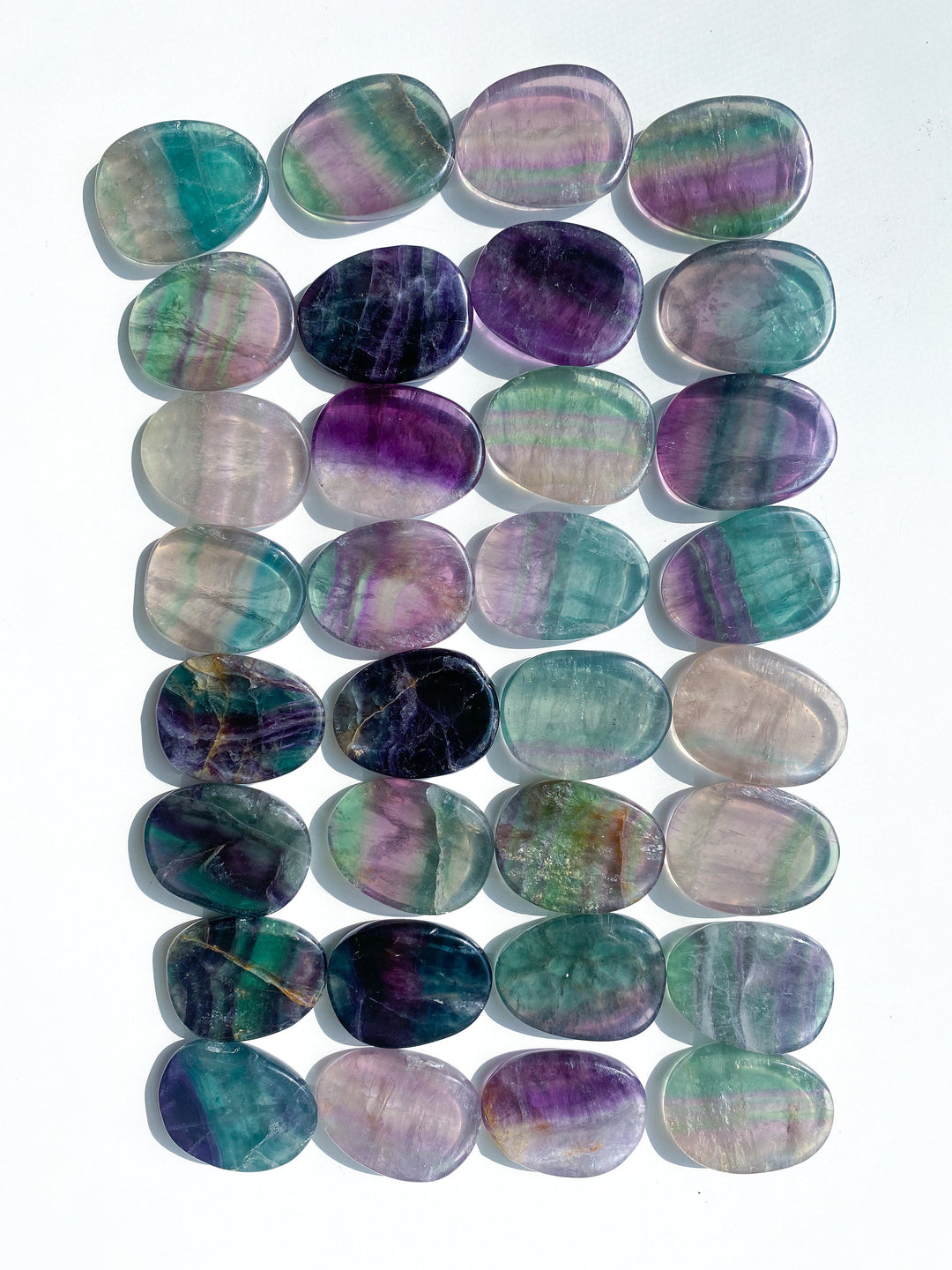 Rainbow Fluorite Worry Stone