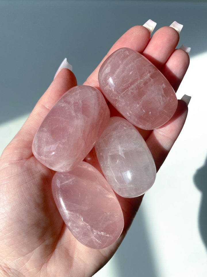 AA Quality Rose Quartz Pebble Stone