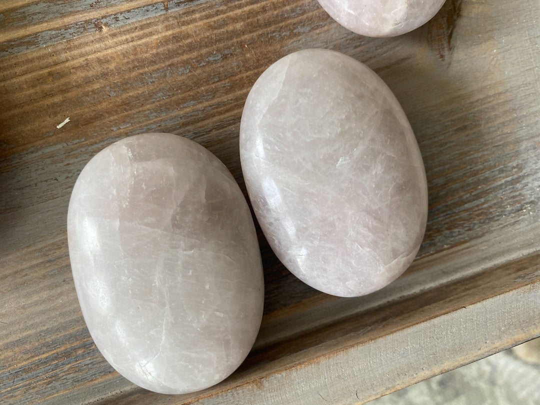 Kunzite Palm Stone - Protection - Self Love - Healing Crystal - Self Care - Pink Kunzite - White Kunzite