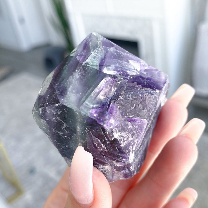 Pastel Purple Fluorite Point #4