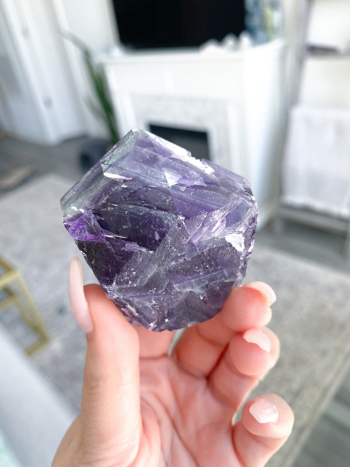 Pastel Purple Fluorite Point #4