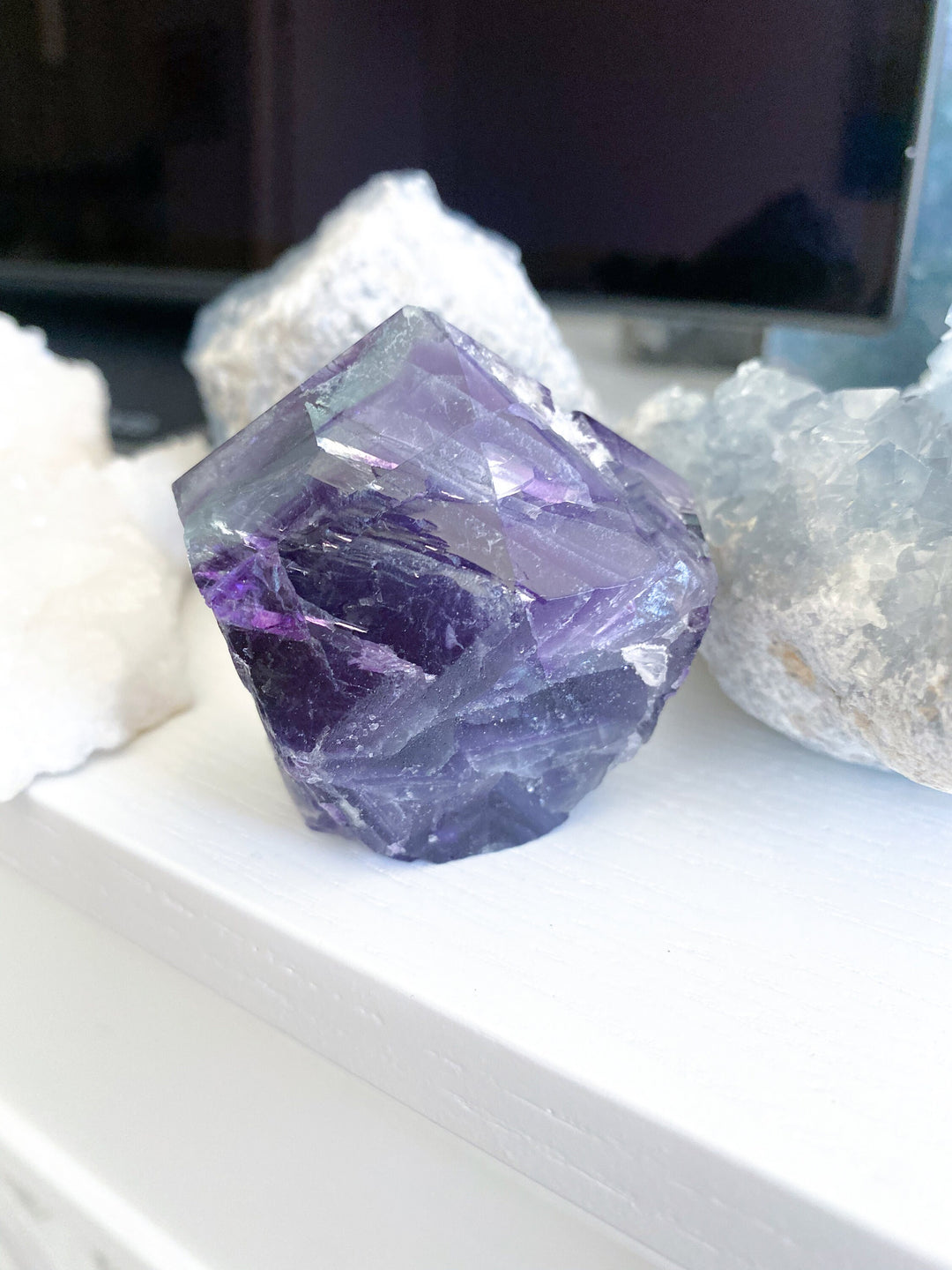 Pastel Purple Fluorite Point #4