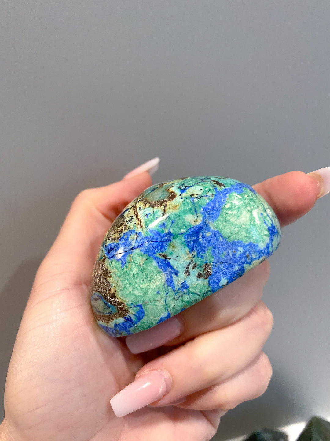 RARE A Grade Azurite Malachite freeform - Releasing Old Patterns - Openness Crystal - Love Stone - Creativity - Empathy - Personal Evolution