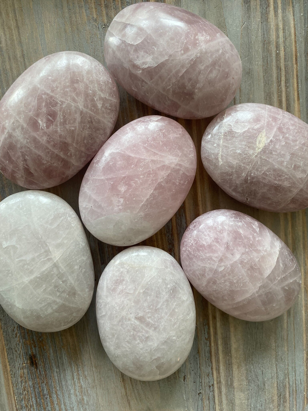 Kunzite Palm Stone - Protection - Self Love - Healing Crystal - Self Care - Pink Kunzite - White Kunzite