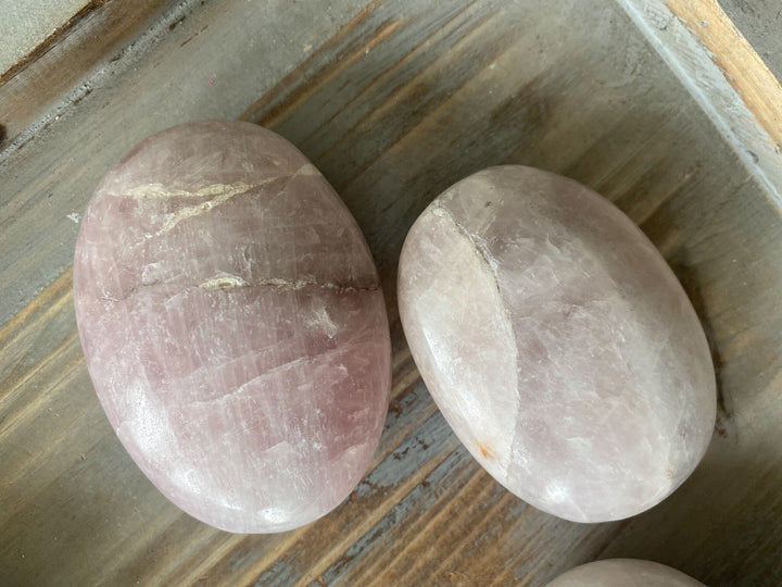 Kunzite Palm Stone - Protection - Self Love - Healing Crystal - Self Care - Pink Kunzite - White Kunzite