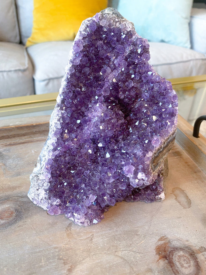 XL Amethyst Cluster 5" Geode