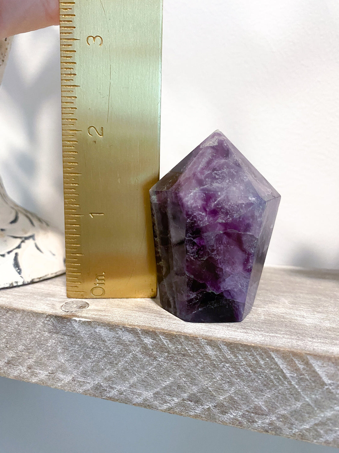 Polished Fluorite Point - Slight Chipped Tip