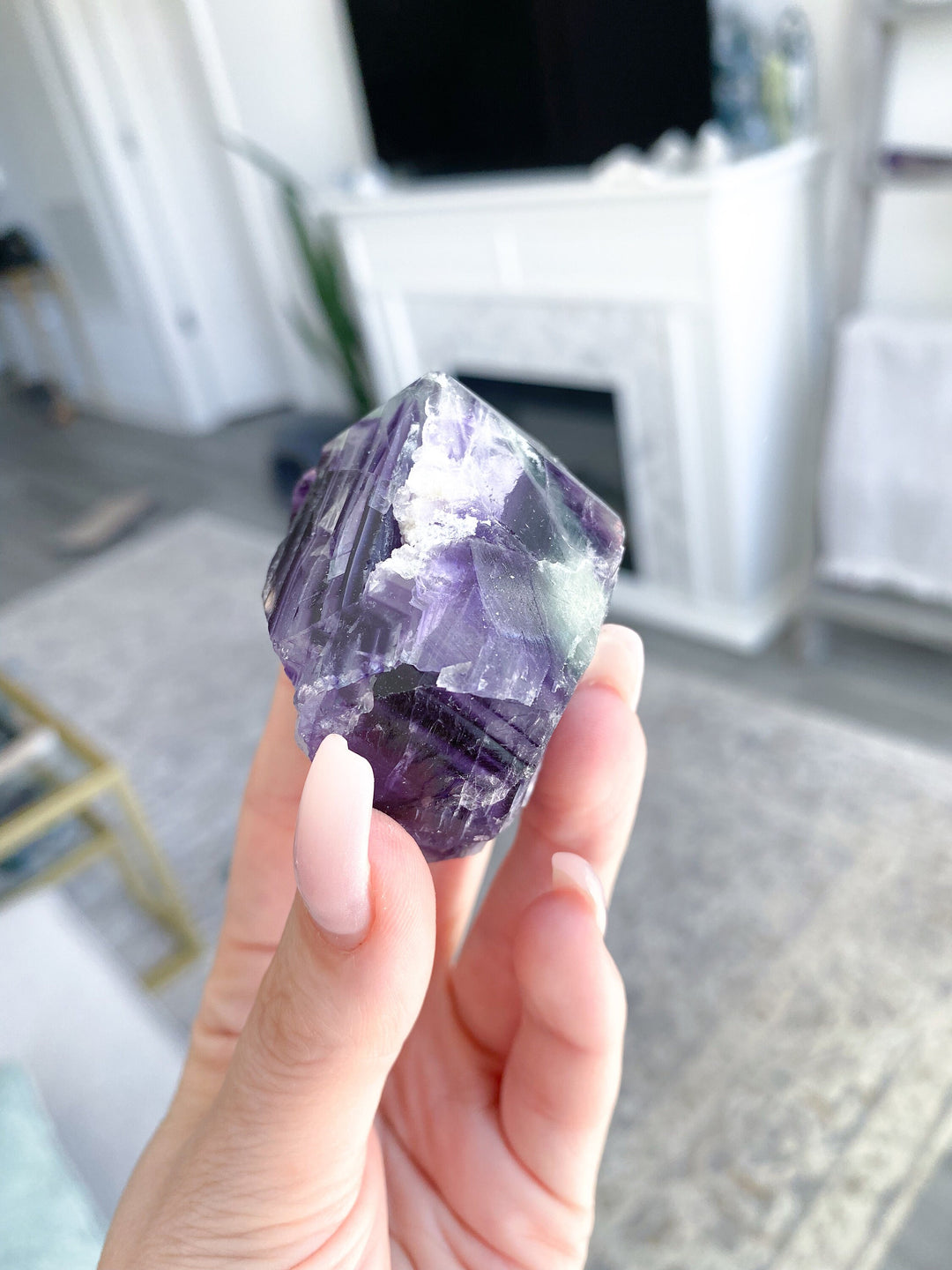 Pastel Purple Fluorite Point #4