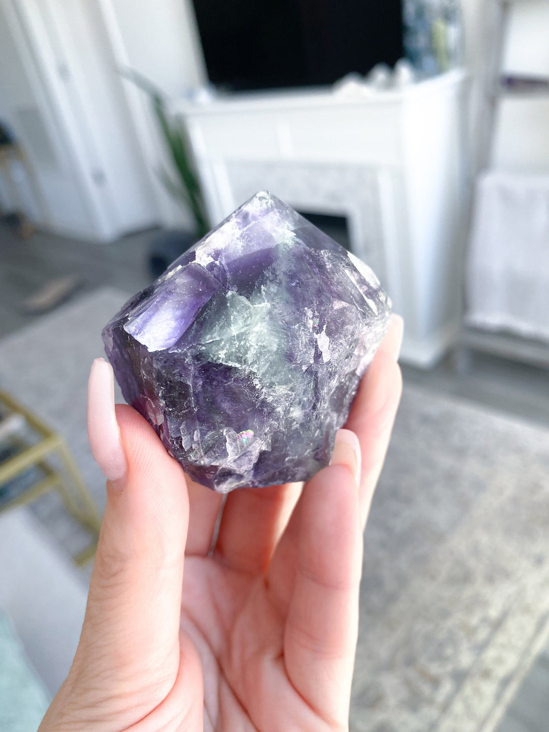 Pastel Purple Fluorite Point #4