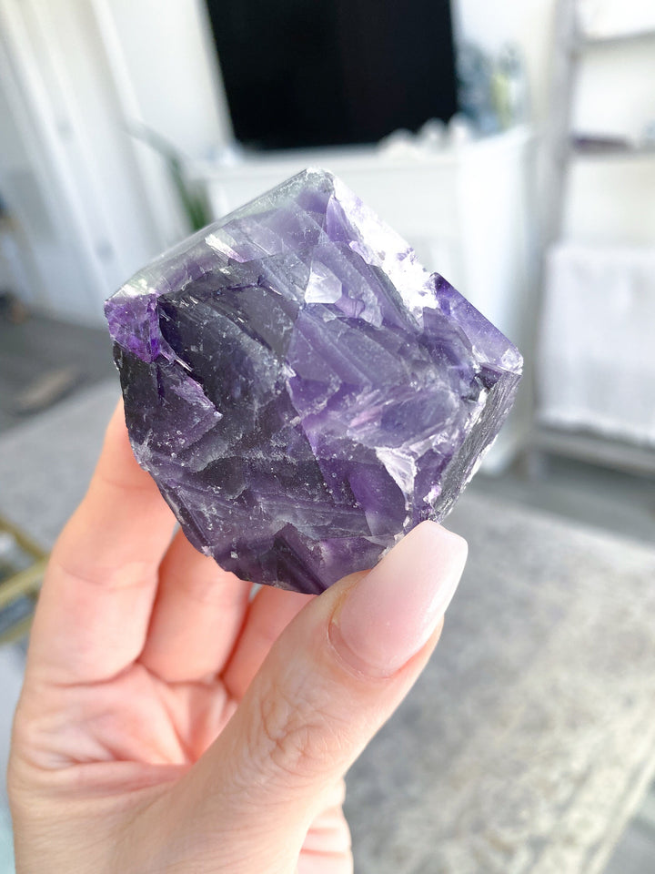 Pastel Purple Fluorite Point #4
