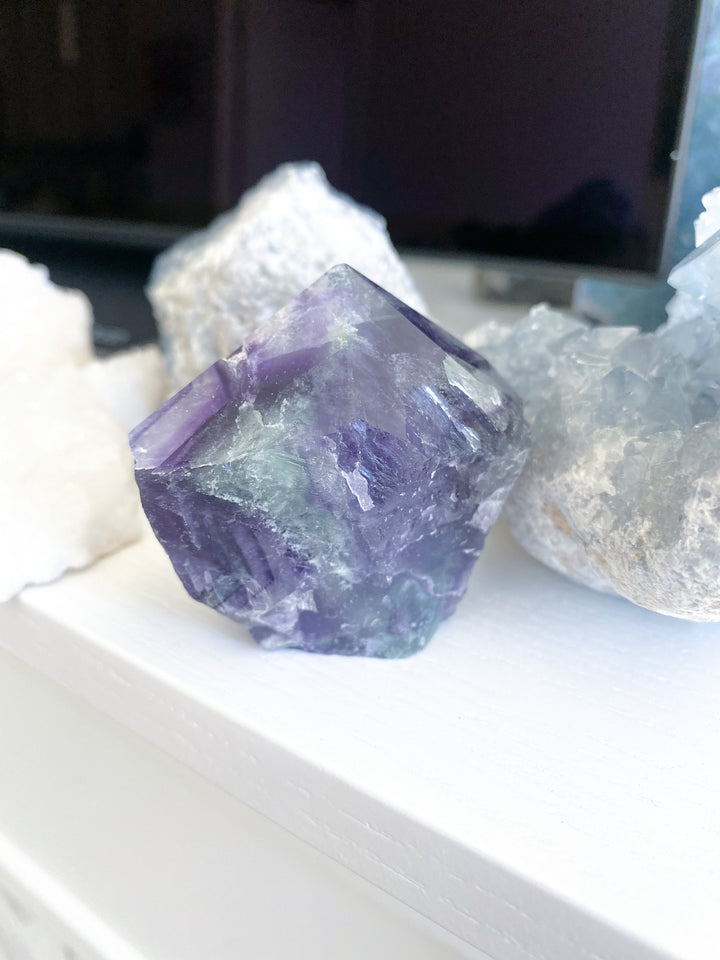 Pastel Purple Fluorite Point #4