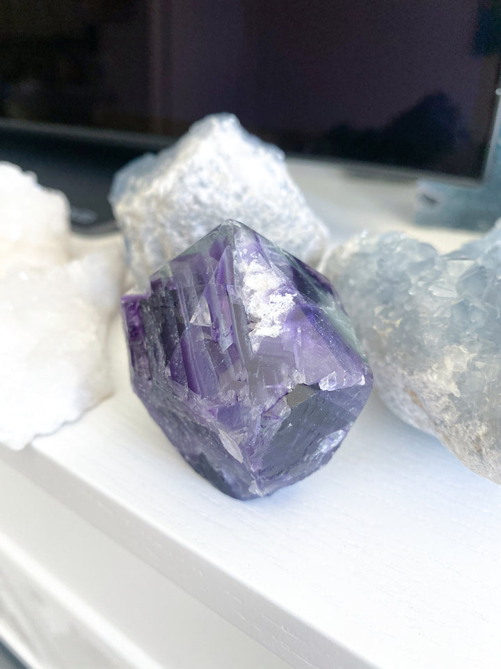 Pastel Purple Fluorite Point #4