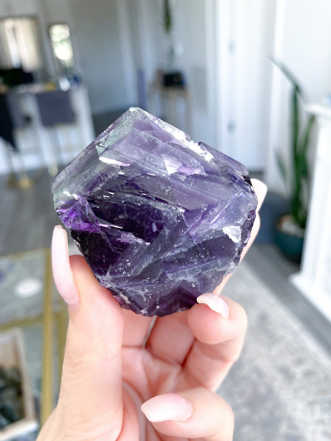 Pastel Purple Fluorite Point #4