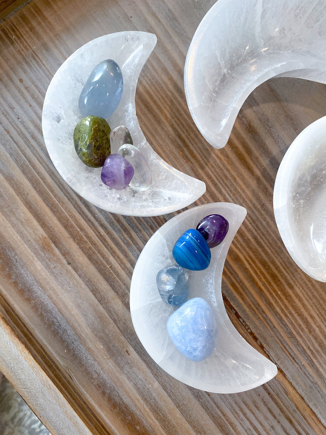 Selenite Moon Bowl