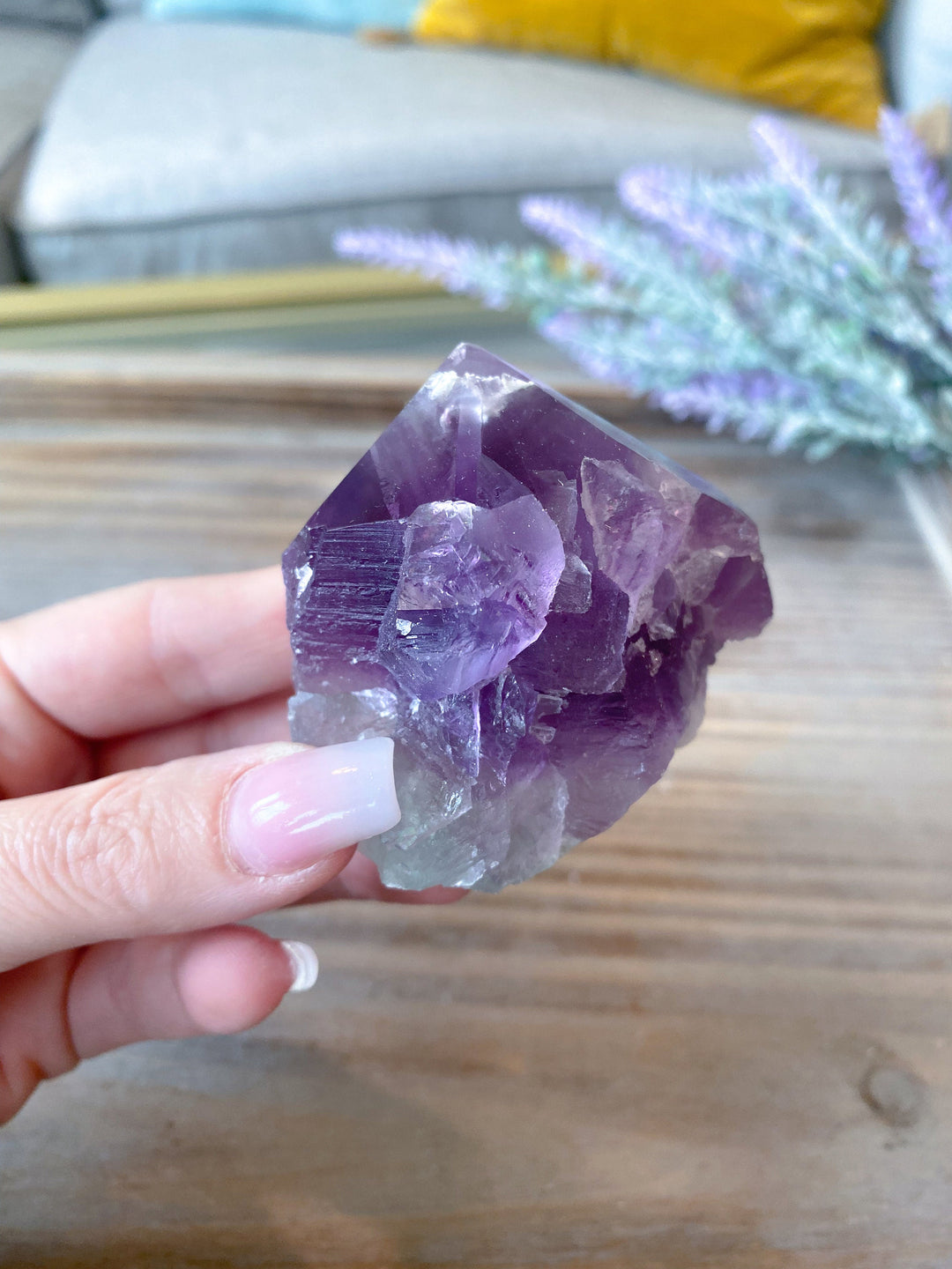 Small Rainbow Fluorite Top Polish Point 2" - Get EXACT Stone