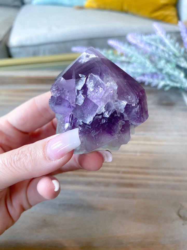 Small Rainbow Fluorite Top Polish Point 2" - Get EXACT Stone