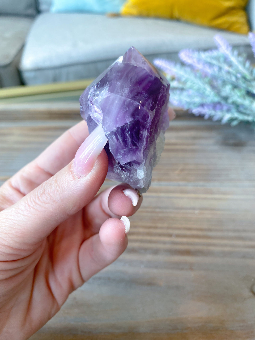 Small Rainbow Fluorite Top Polish Point 2" - Get EXACT Stone