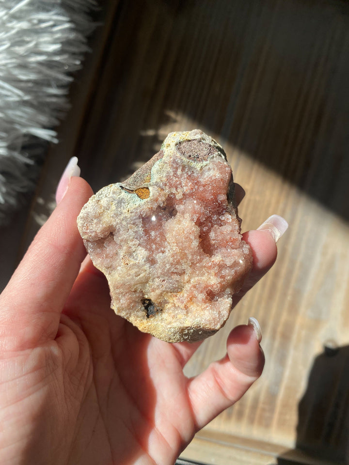 Pink Amethyst Cluster 3" - Protection - Energy Cleanse Crystal - Calming Stone - Creativity - Crown, Third Eye Chakra
