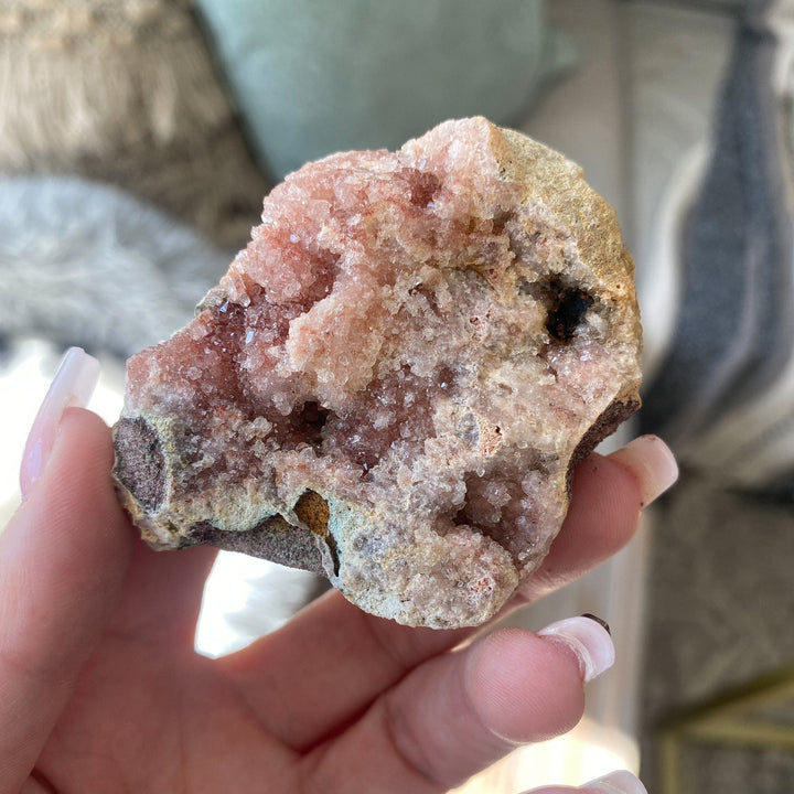 Pink Amethyst Cluster 3" - Protection - Energy Cleanse Crystal - Calming Stone - Creativity - Crown, Third Eye Chakra