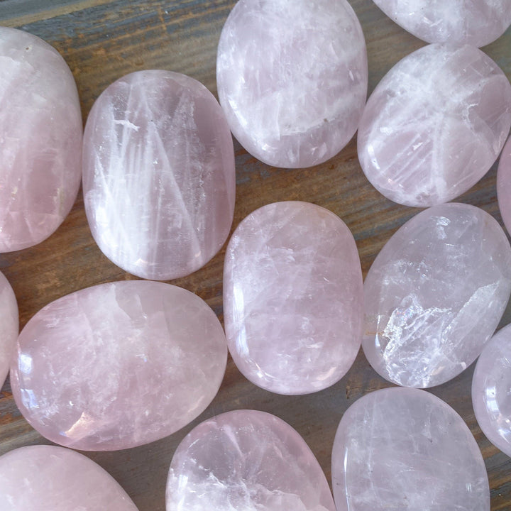 A Quality Rose Quartz Palm Stone