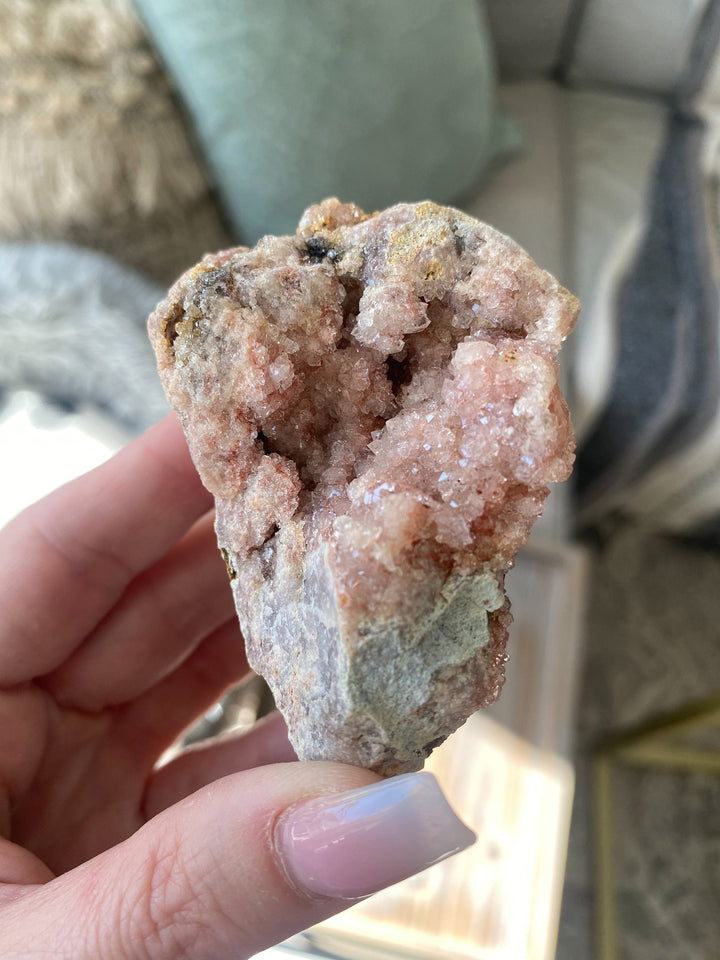 Pink Amethyst Cluster 3" - Protection - Energy Cleanse Crystal - Calming Stone - Creativity - Crown, Third Eye Chakra