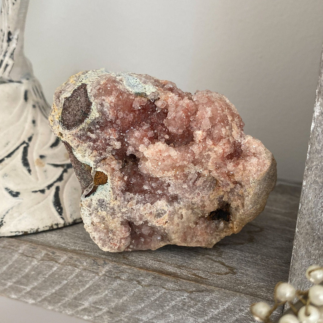 Pink Amethyst Cluster 3" - Protection - Energy Cleanse Crystal - Calming Stone - Creativity - Crown, Third Eye Chakra
