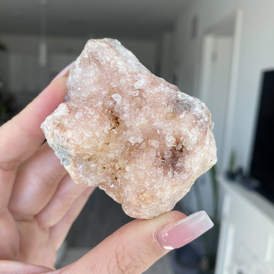 Pink Amethyst Cluster 2" - Pink Ameythst Geode - Protection - Energy Cleanse Crystal - Calming Stone - Creativity - Crown, Third Eye Chakra