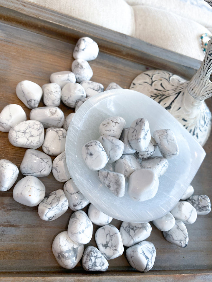 Selenite Tear Drop Shape Bowl