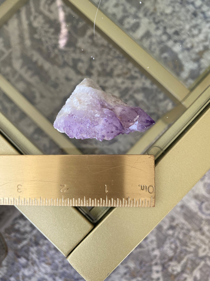 Deep Purple Spirit Quartz Point - 50 grams - Get Exact item - Harmony - Alignment - Aura Cleanse - Cactus Quartz - Small, Medium