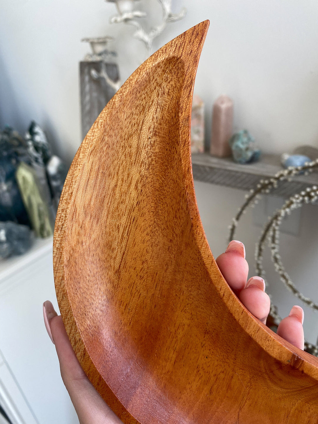 Handmade Moon Wood Bowl