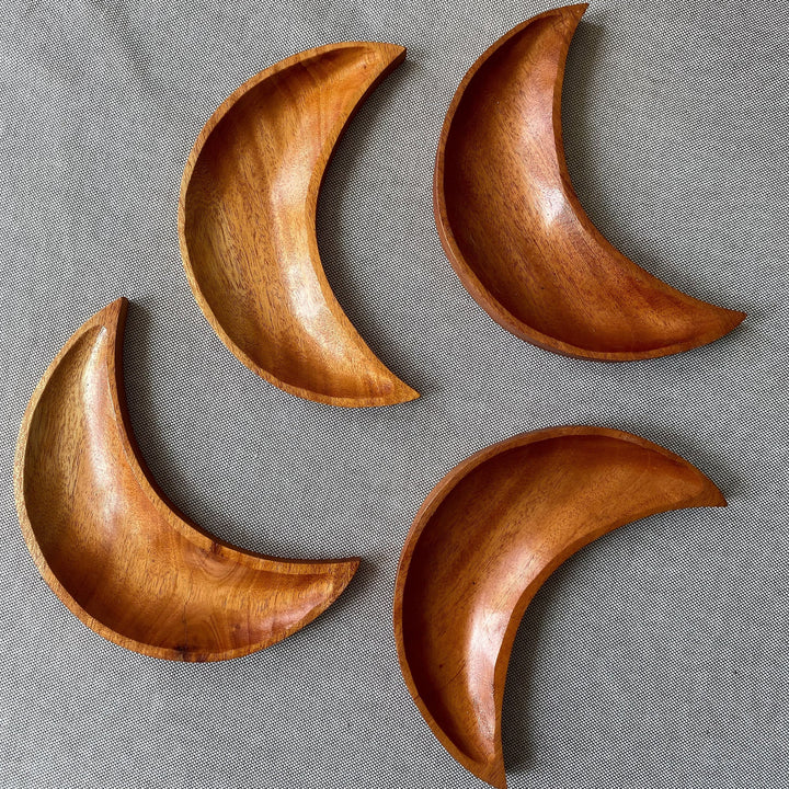 Handmade Moon Wood Bowl