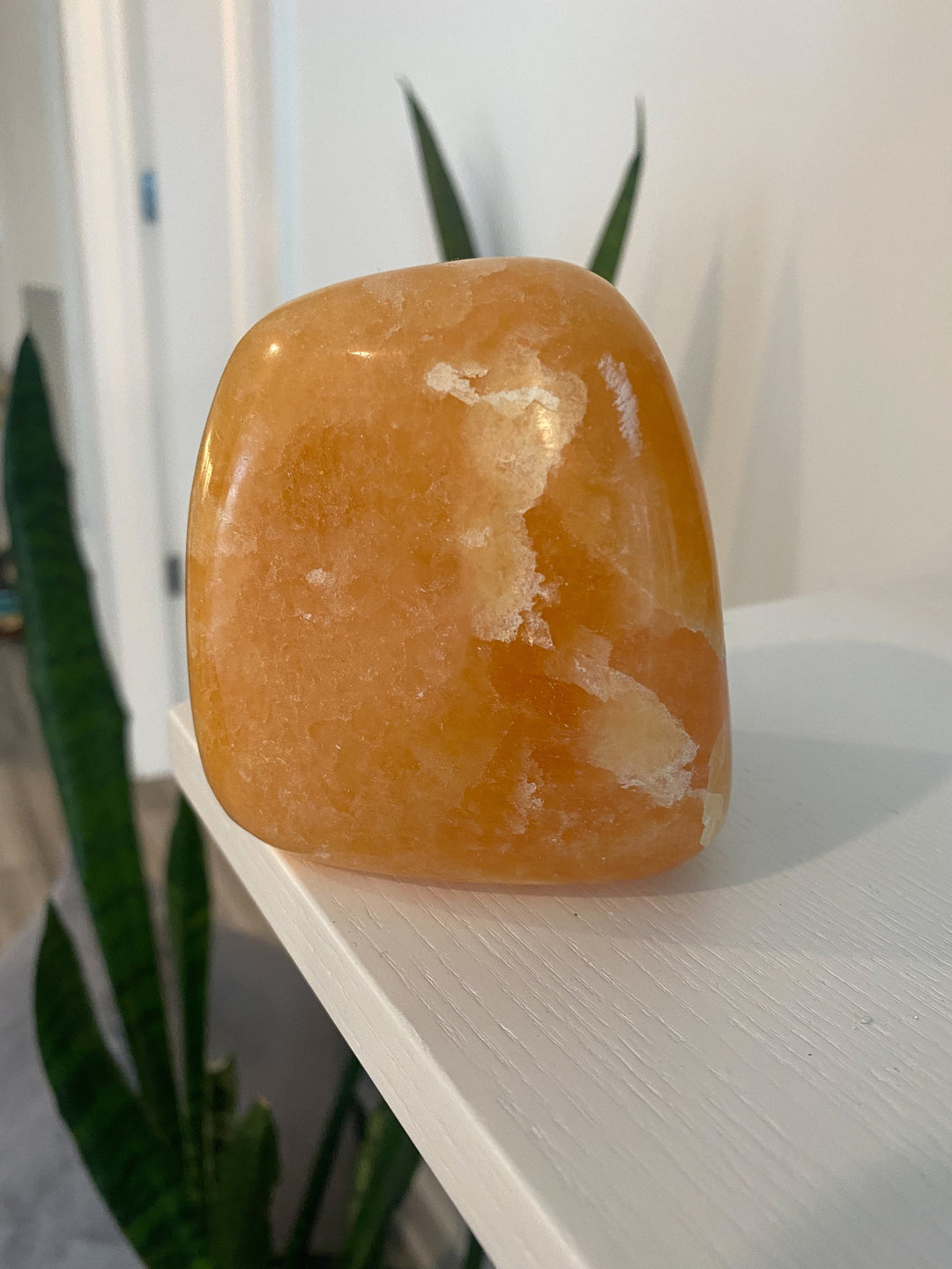 CHUNKY Orange Calcite Polished freeform - Energy Super Charge - Cleansing - Happiness - Solar Plexus - Confidence