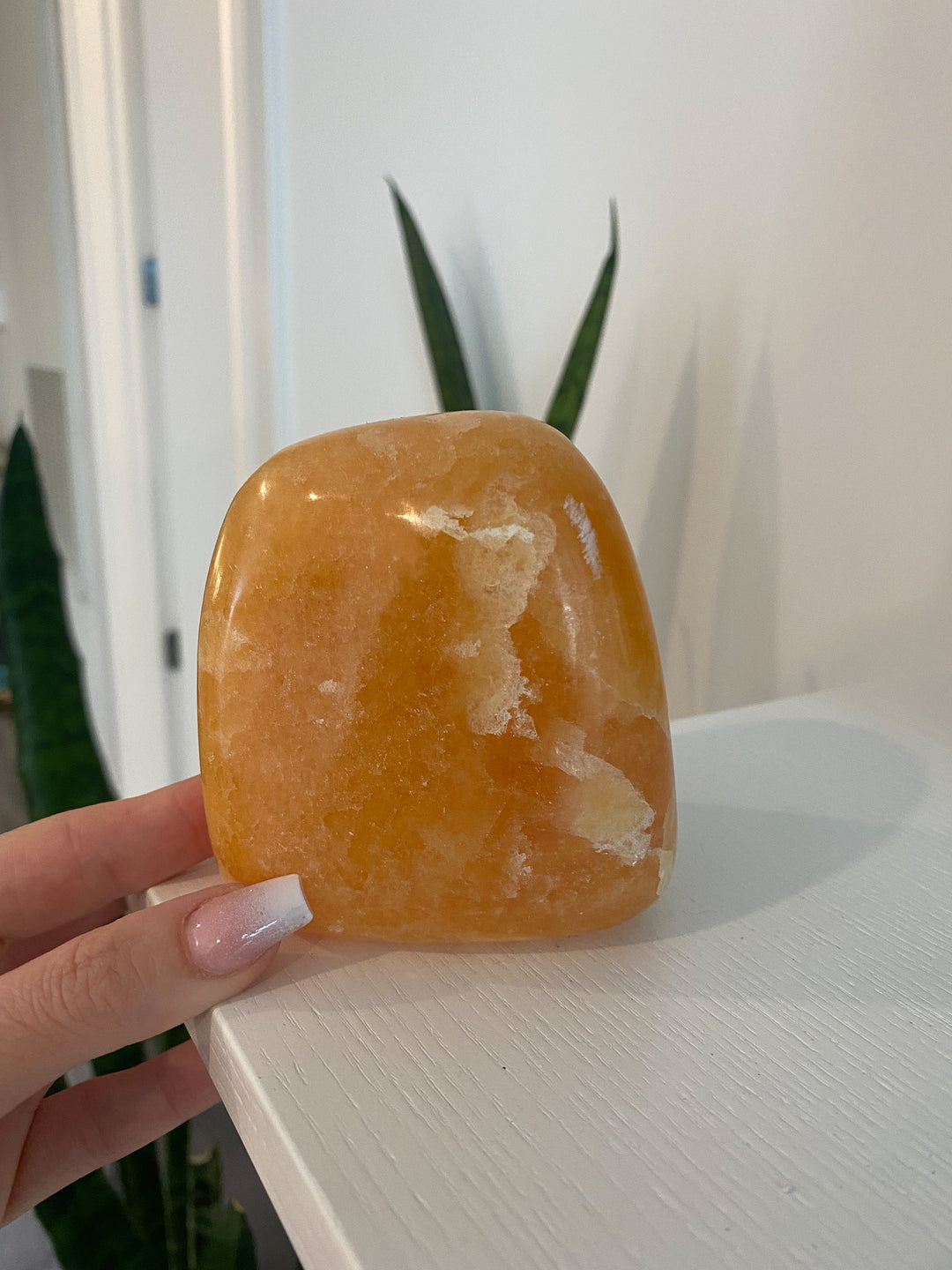 CHUNKY Orange Calcite Polished freeform - Energy Super Charge - Cleansing - Happiness - Solar Plexus - Confidence