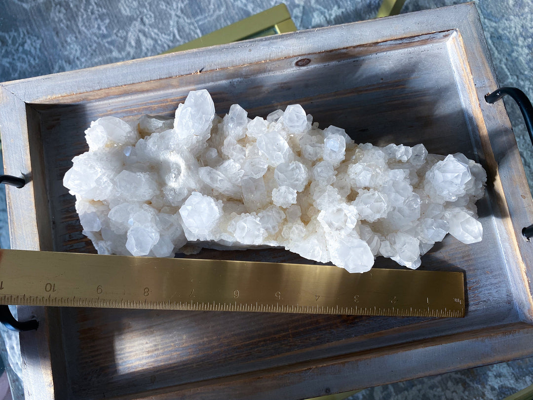 XXL Clear Quartz Pineapple Quartz Cluster Statement Piece