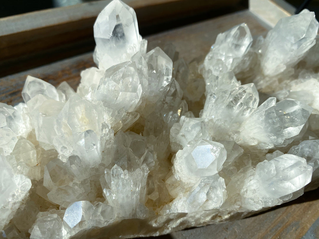 XXL Clear Quartz Pineapple Quartz Cluster Statement Piece